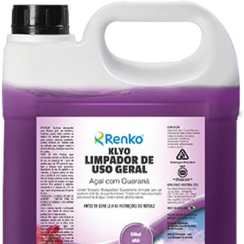 Detergente uso geral 5 litros açai/guarana - KLYO Detergente uso geral 5 litros açai/guarana - KLYO