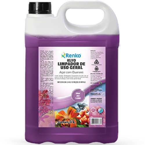 Detergente uso geral 5 litros açai/guarana - KLYO Detergente uso geral 5 litros açai/guarana - KLYO