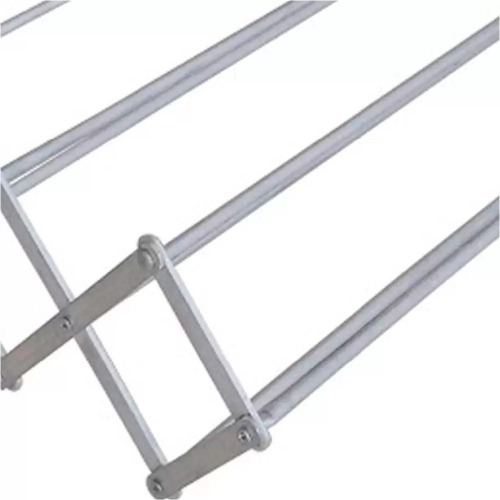 Varal sanfonado 80 x 19 x 45 cm em alumínio Varal sanfonado 80 x 19 x 45 cm em alumínio
