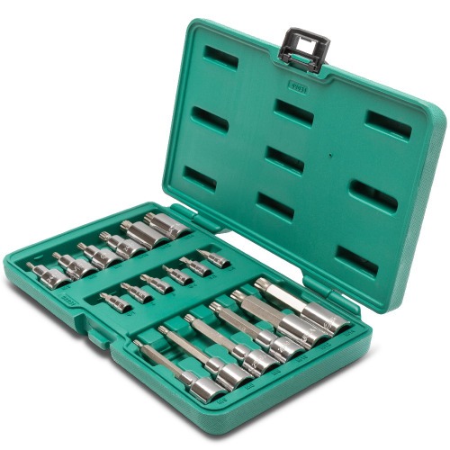 Jogo de soquete e bits multidentado encaixe 1/4 Jogo de soquete e bits multidentado encaixe 1/4