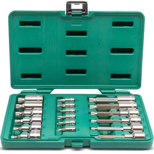 Jogo de soquete e bits multidentado encaixe 1/4 Jogo de soquete e bits multidentado encaixe 1/4