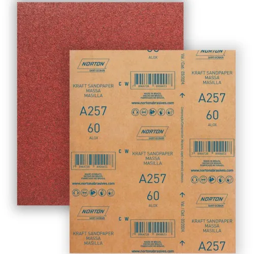 Folha de lixa para massas 225 x 275 mm - A257