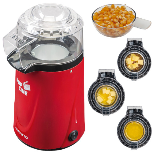 Pipoqueira el�trica com bico direcionador 1.200W Pop Cine vermelha - PP-01  110V