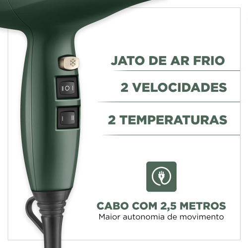 Secador de cabelo 2000 watts 4 Elementos By Juliette - SCP-JU-02  110V