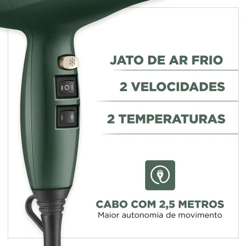 Secador de cabelo 2000 watts 4 Elementos By Juliette - SCP-JU-02  110V