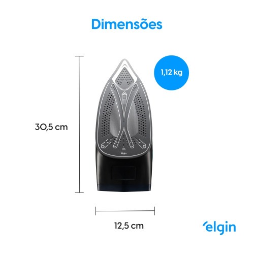 Ferro de passar a vapor 2400W base cerâmica - Iron Steam Pro 220V Ferro de passar a vapor 2400W base cerâmica - Iron Steam Pro 220V