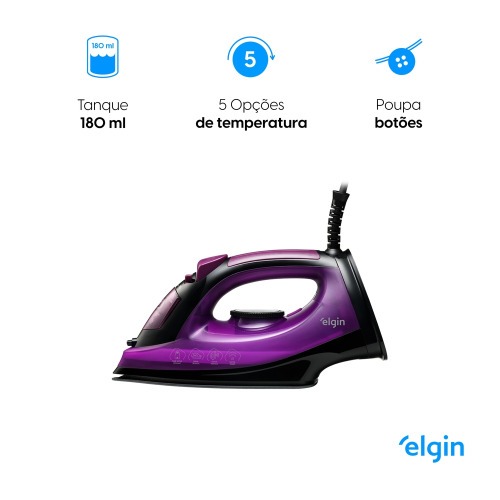 Ferro de passar a vapor 1800W base cer�mica - Iron Light  220V