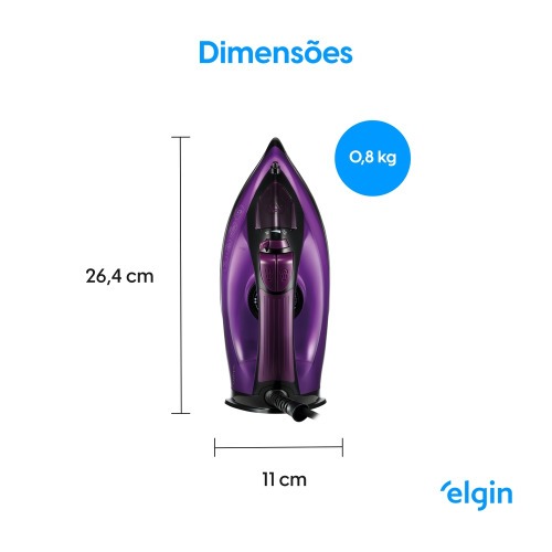 Ferro de passar a vapor 1800W base cer�mica - Iron Light  220V