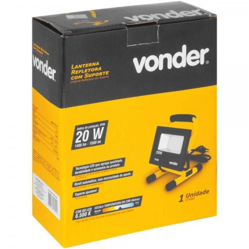 Lanterna refletora com suporte 20W  110V/220V Lanterna refletora com suporte 20W  110V/220V