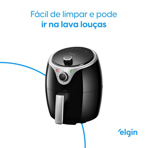 Fritadeira eltrica sem leo Air Fryer 3,5 L 1240 Watts preta- Flash Fryer  110V