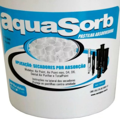 Pastilha absoverdora para secador de ar 3 Kg - AQUA-SORB Pastilha absoverdora para secador de ar 3 Kg - AQUA-SORB