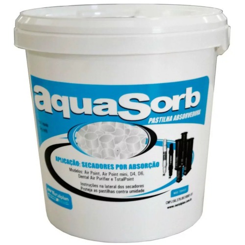 Pastilha absoverdora para secador de ar 3 Kg - AQUA-SORB Pastilha absoverdora para secador de ar 3 Kg - AQUA-SORB