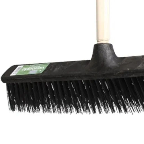 Vassoura tipo gari de piaçava cepa plastica 60 cm