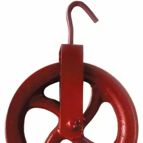 Roldana metlica com gancho 16 cm - 99.605