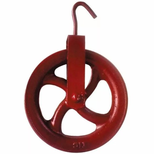 Roldana metlica com gancho 16 cm - 99.605