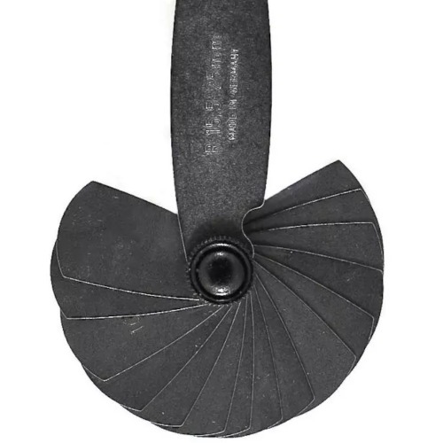 Calibrador de raios 1,00 mm a 7,00 mm com 32 lâminas Calibrador de raios 1,00 mm a 7,00 mm com 32 lâminas