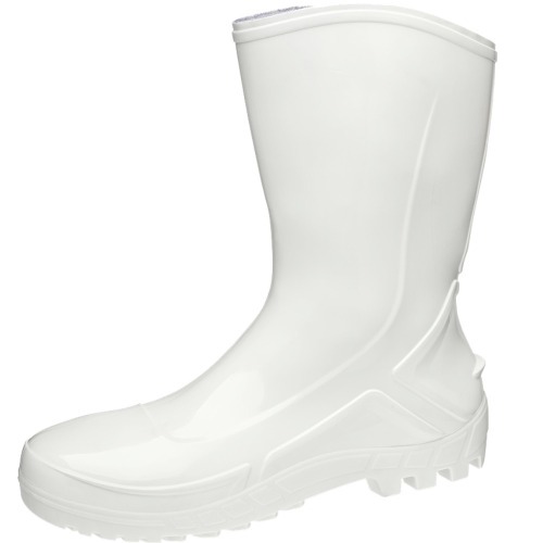 Bota de PVC branca cano mdio com forro - 110VFLEXF BR
