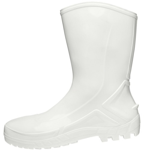 Bota de PVC branca cano mdio com forro - 110VFLEXF BR