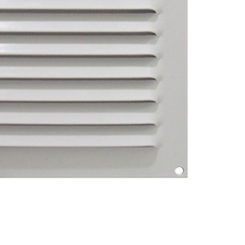 Grade de ventilação em alumínio branca quadrada 20 x 20 cm Grade de ventilação em alumínio branca quadrada 20 x 20 cm