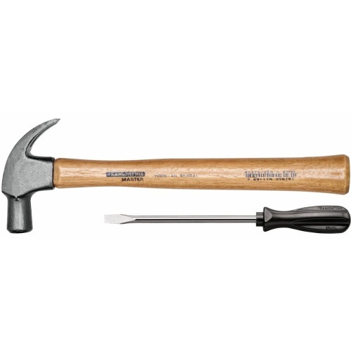 Martelo unha 25 mm + Chave de fenda 1/8