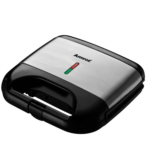 Sanduicheira Grill antiaderente 750 watts inox - AMS 500 Black  110V