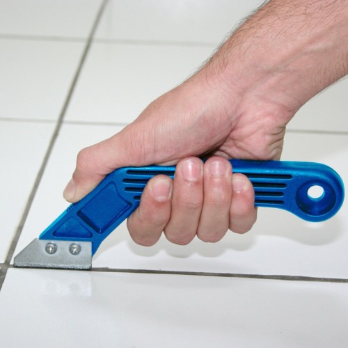 Raspador de rejunte com duas lâminas Raspador de rejunte com duas lâminas