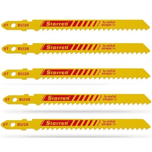 Lâmina para serra tico tico 50 mm 8 dentes 5 peças - BU38 Lâmina para serra tico tico 50 mm 8 dentes 5 peças - BU38