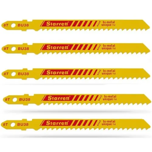 Lâmina para serra tico tico 50 mm 8 dentes 5 peças - BU38