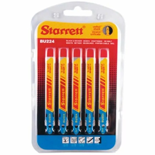 Cartela de lâmina serra tico tico bimetal 50 mm com 5 peças - BU224 Cartela de lâmina serra tico tico bimetal 50 mm com 5 peças - BU224