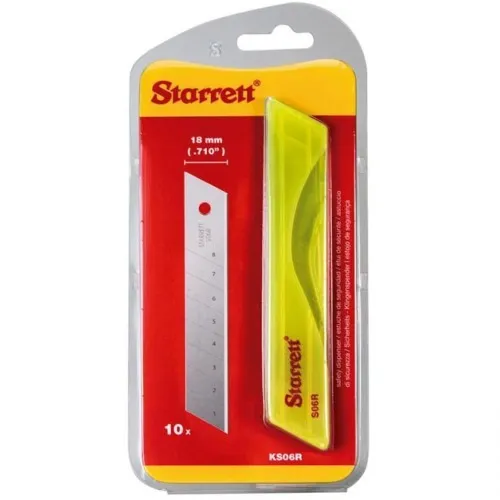 Cartela de lâminas para estilete 18 mm 10 peças - KS06R
