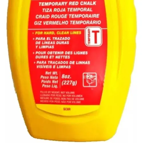 Refil para giz de linha em vermelho