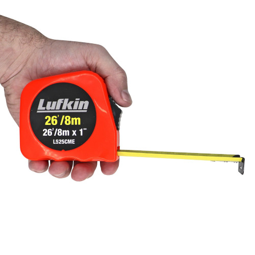 Trena com fita de aço 25,4 mm x 8 m com trava  Trena com fita de aço 25,4 mm x 8 m com trava