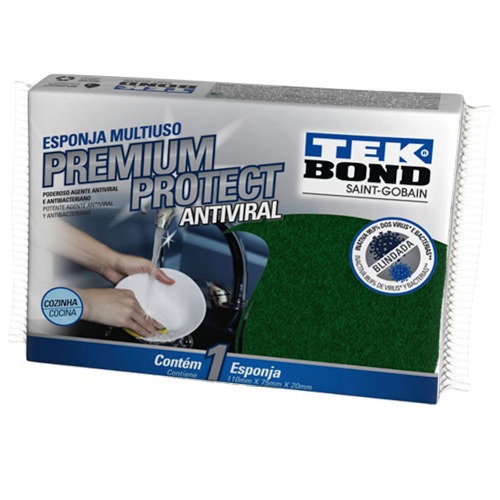 Esponja multiuso dupla face - premium protect Esponja multiuso dupla face - premium protect