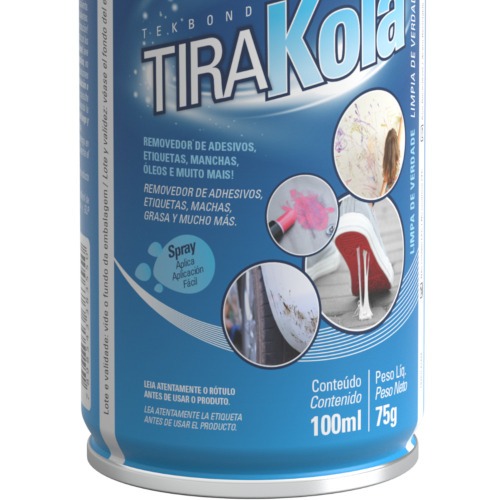 Spray removedor de adesivos 100 ml - Tira Kola Spray removedor de adesivos 100 ml - Tira Kola