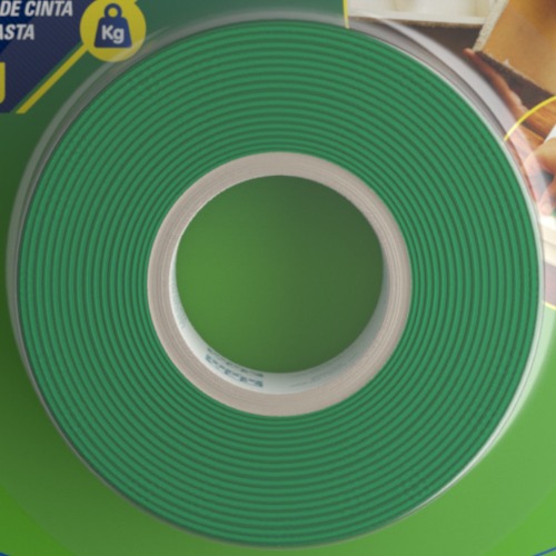 Fita dupla face acrlica 19 mm x 2 m uso interno - Fixa Tudo