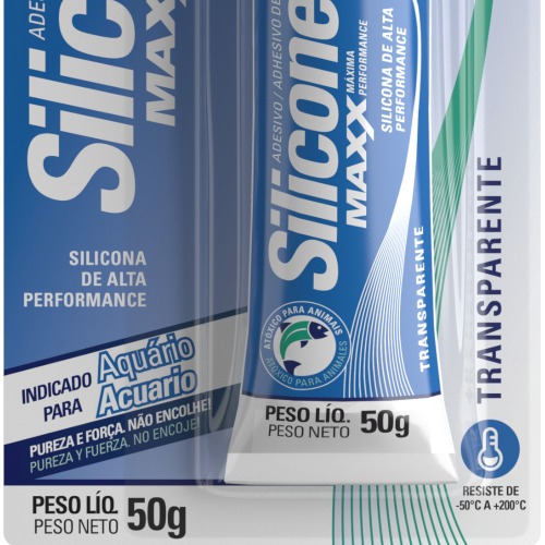 Silicone actico maxx para vedao de aqurio 50 gramas