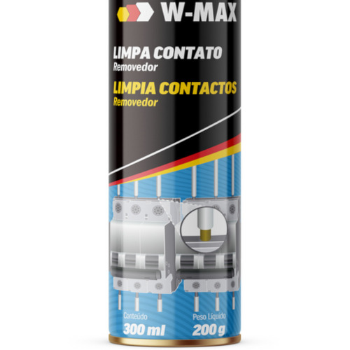 Kit 6 Limpa contato elétrico spray 300 ml - W-Max Kit 6 Limpa contato elétrico spray 300 ml - W-Max