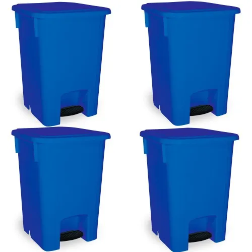 Cesto coletor de lixo 15L com pedal 4 peças - MVCP15