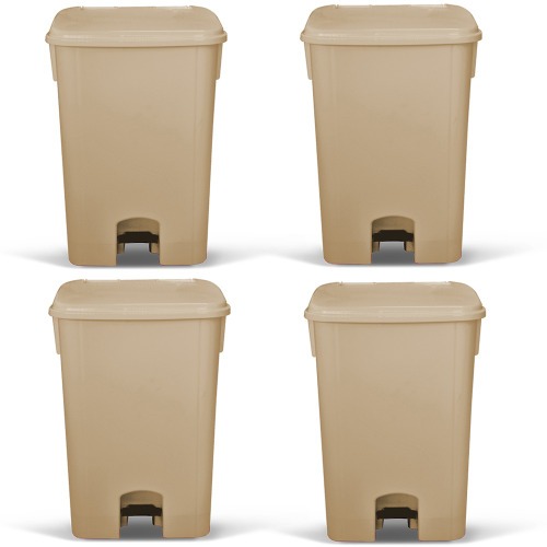 Cesto coletor de lixo 15L com pedal 4 peas - MVCP15