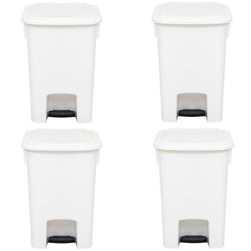 Cesto coletor de lixo 15L com pedal 4 peas - MVCP15