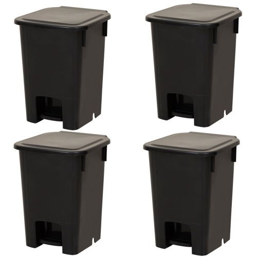 Cesto coletor de lixo 15L com pedal 4 peças - MVCP15 Cesto coletor de lixo 15L com pedal 4 peças - MVCP15