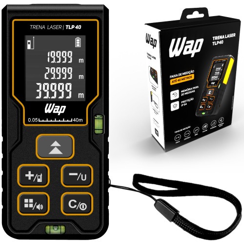 Trena a laser com leitura de até 40 metros - TLP 40 Trena a laser com leitura de até 40 metros - TLP 40