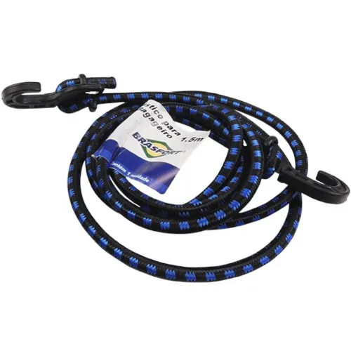 Cordão Elástico PDETVEO - 12 Peças 23cm Com Ganchos - Vermelho - Para Camping E Viagens