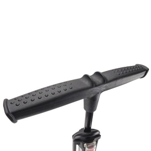 Bomba de ar manual vertical para encher pneus com manmetro premium