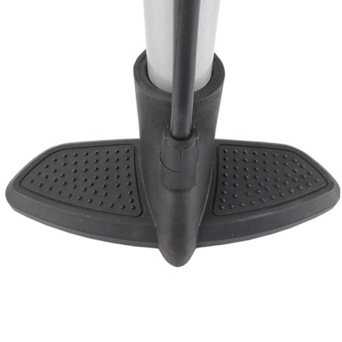 Bomba de ar manual vertical para encher pneus com manmetro premium