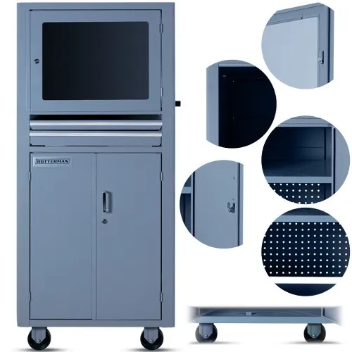 Rack fechado para computador com visor de acrílico - RLL-29 