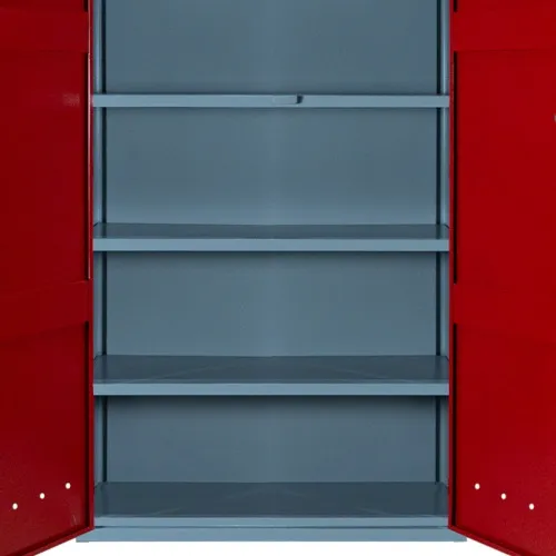 Armário para ferramentas com 4 prateleiras e 2 portas vermelho - RLL-110