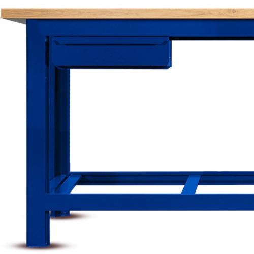 Bancada aberta com 02 gavetas e tampo de madeira pinus - RLL-210A Bancada aberta com 02 gavetas e tampo de madeira pinus - RLL-210A