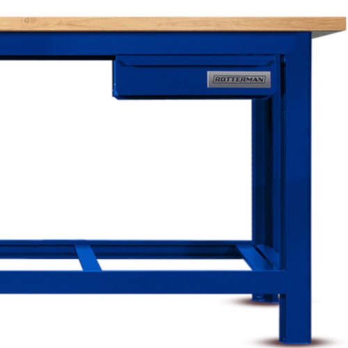 Bancada aberta com 02 gavetas e tampo de madeira pinus - RLL-210A Bancada aberta com 02 gavetas e tampo de madeira pinus - RLL-210A