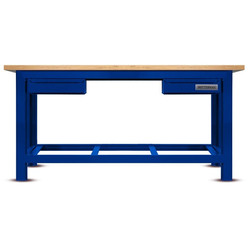 Bancada aberta com 02 gavetas e tampo de madeira pinus - RLL-210A Bancada aberta com 02 gavetas e tampo de madeira pinus - RLL-210A